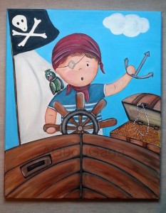 cuadro infantil pirata