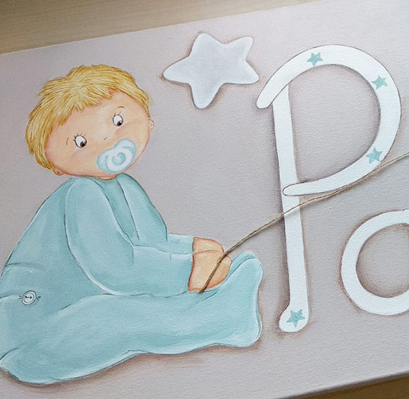 CUADRO INFANTIL BEBÉ PERSONALIZADO
