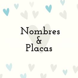 Nombres & Placas de Madera