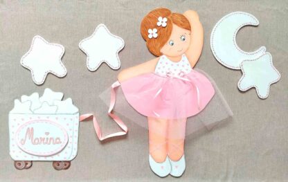 BAILARINA CON CARRITO DE ESTRELLAS