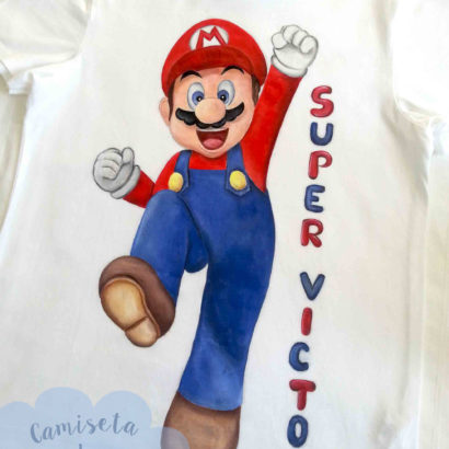 CAMISETA PINTADA A MANO "SUPERVICTOR"