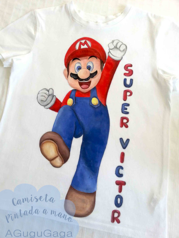 CAMISETA PINTADA A MANO "SUPERVICTOR"