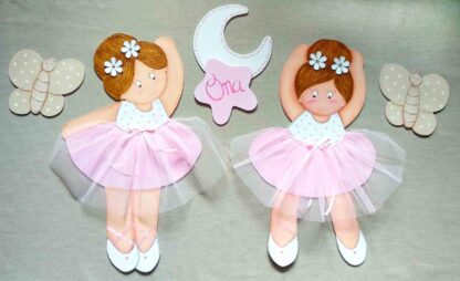 COMPOSICIÓN BAILARINAS CON MARIPOSAS (personalizables) - Imagen 6