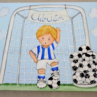 CUADRO INFANTIL "NIÑO FÚTBOL"