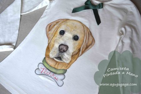 CAMISETA PINTADA A MANO PERSONALIZADA "MI PERRITA"