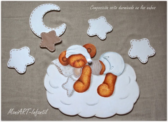 decoración infantil siluetas de madera
