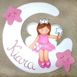 HADA EN LA LUNA DECORACIÓN INFANTIL