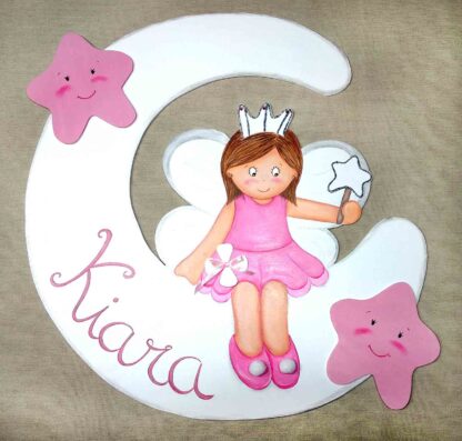 HADA EN LA LUNA DECORACIÓN INFANTIL