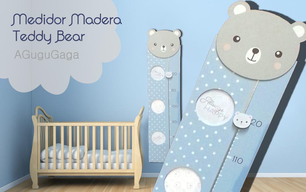 Medidor Infantil Madera Personalizado Grow