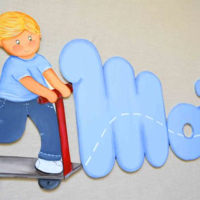 NOMBRE DE MADERA CON LETRAS