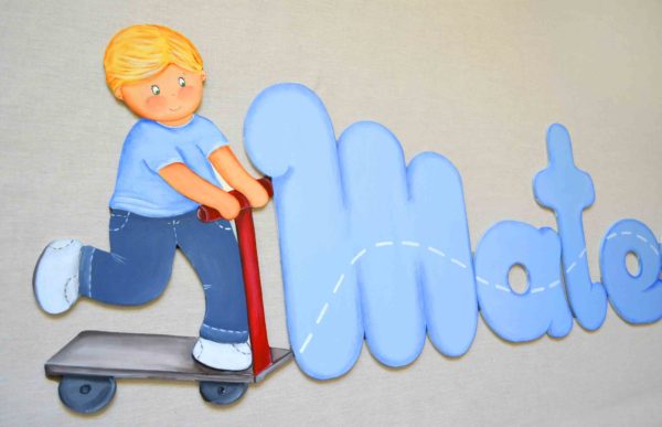 NOMBRE DE MADERA CON LETRAS