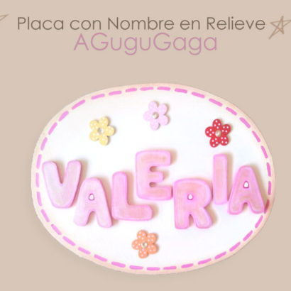 placas infantiles con nombre