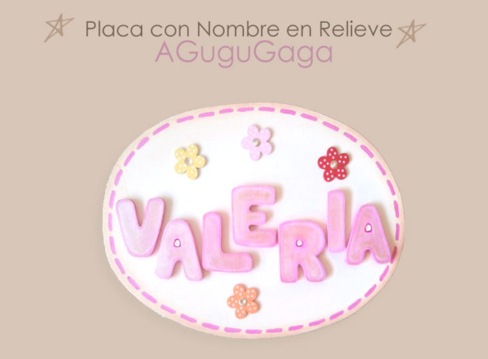 placas infantiles con nombre