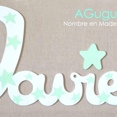 nombre en madera