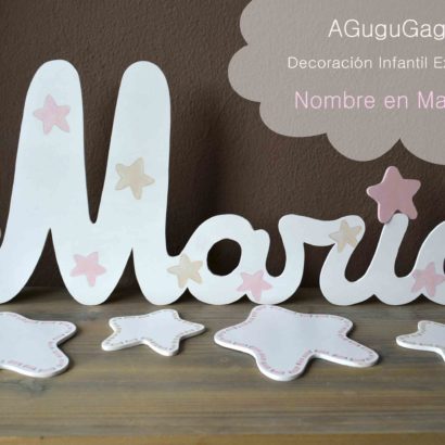 NOMBRE EN MADERA MARIA