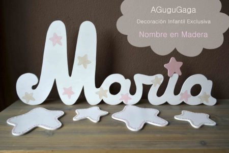 NOMBRE EN MADERA MARIA