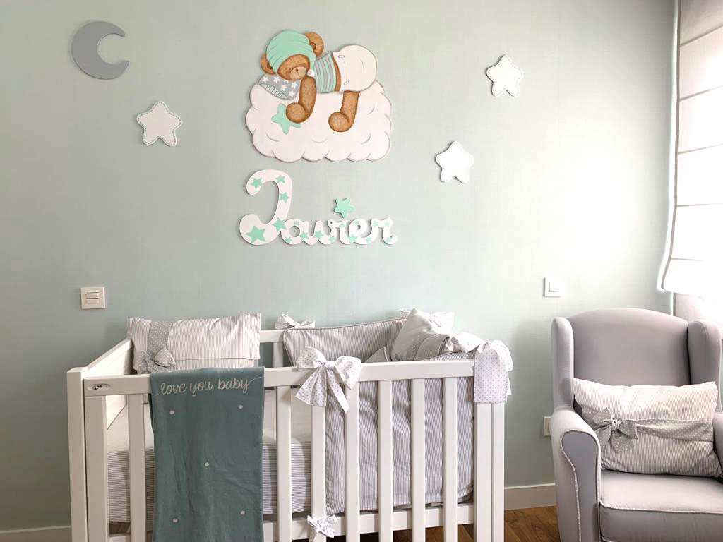 DECORACIÓN INFANTIL SILUETAS DE MADERA