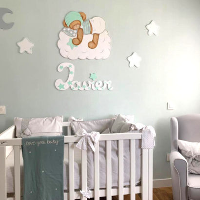 DECORACIÓN INFANTIL SILUETAS DE MADERA