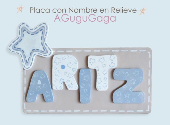 PLACA INFANTIL CON NOMBRE