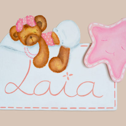 PLACAS INFANTILES PUERTA OSITA