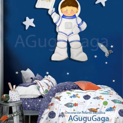 Siluetas de Madera NIÑO ASTRONAUTA