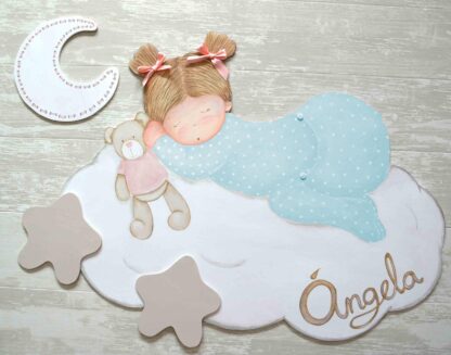 Siluetas Infantiles BEBÉ DORMIDITA (personalizable) - Imagen 2