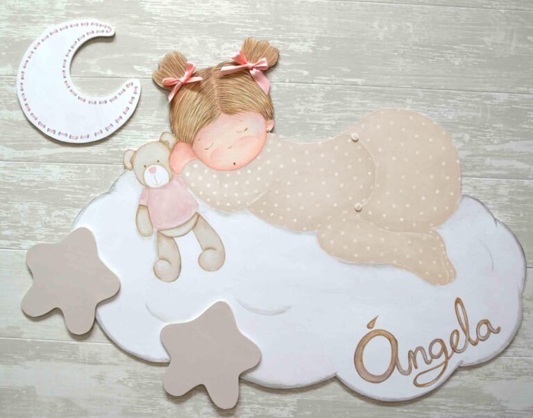 Siluetas Infantiles BEBÉ DORMIDITA (personalizable) - Imagen 3