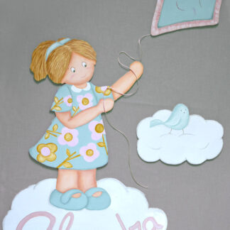 DECORACION INFANTIL niña con cometa
