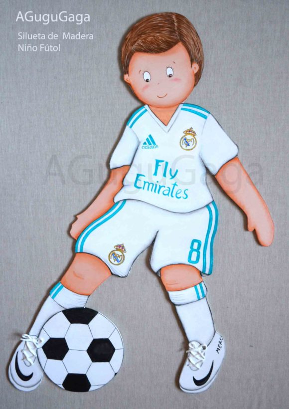 SILUETA infantil niño futbolista