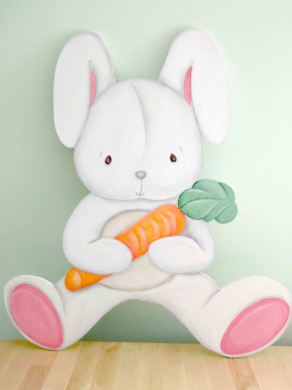 DULCE CONEJITO SILUETAS INFANTILES DE MADERA