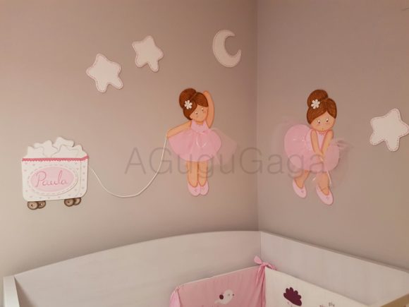 COMPOSICIÓN BAILARINAS ROSAS (personalizables) - Imagen 4