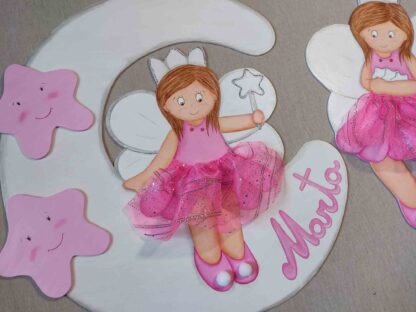 decoración infantil hadas rosas