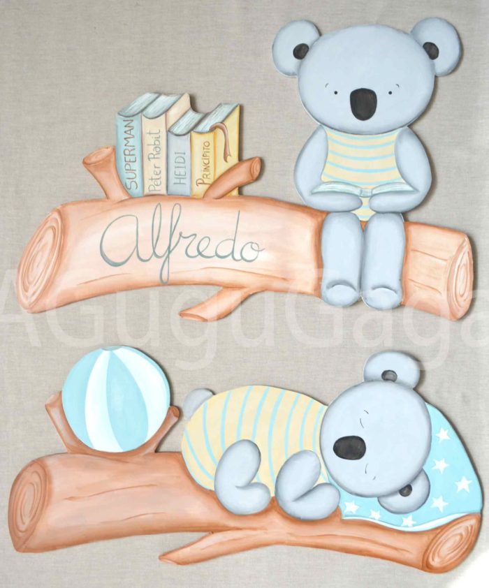 SILUETAS DE MADERA KOALAS