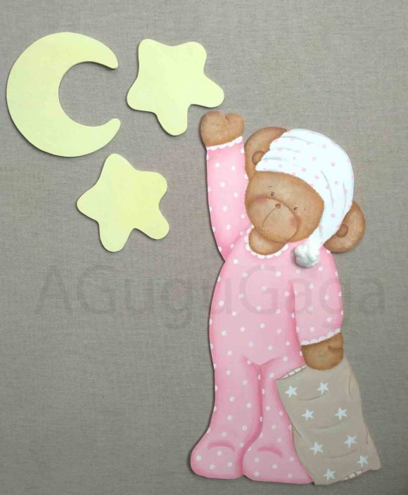 Osita dormilona para la decoración infantil