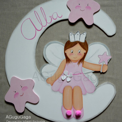 Siluetas Hadas Rosas Pastel