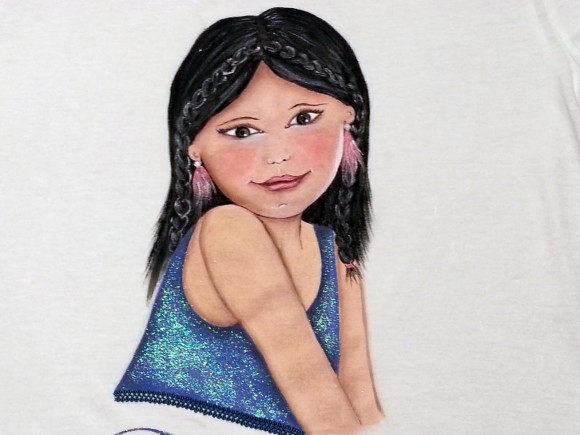 CAMISETA PERSONALIZADA NIÑA (PINTADA A MANO) - Imagen 3