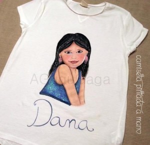 camiseta pintada y personalizada