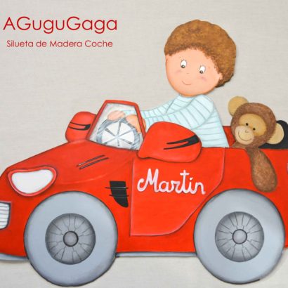 Siluetas Infantiles NIÑO EN COCHE