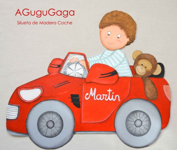 Siluetas Infantiles NIÑO EN COCHE