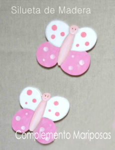siluetas mariposas rosas