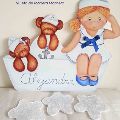 siluetas infantiles de madera