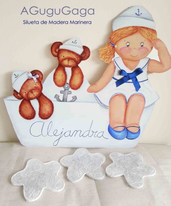 siluetas infantiles de madera