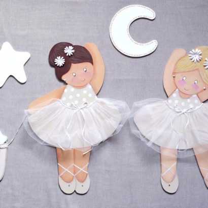 SILUETAS DE MADERA BALLET BEIGE