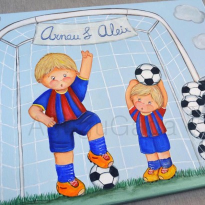 CUADRO INFANTIL "NIÑOS FÚTBOL"