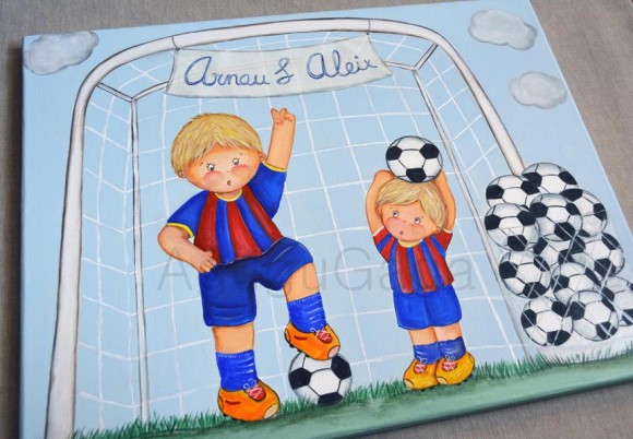 CUADRO INFANTIL "NIÑOS FÚTBOL"