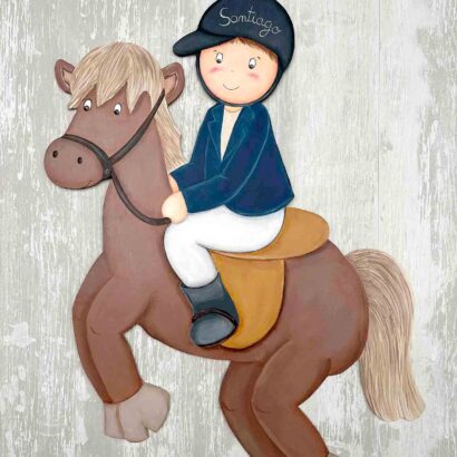 DECORACION INFANTIL NIÑO HIPICA