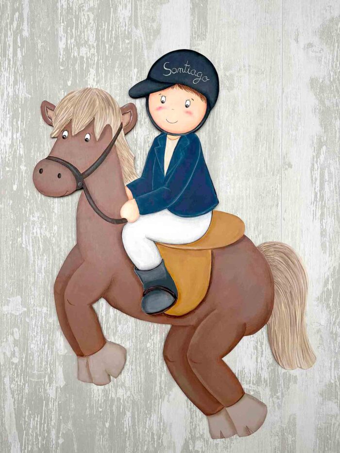 DECORACION INFANTIL NIÑO HIPICA