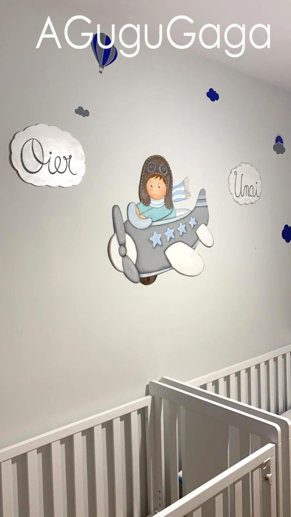 decorar habitaciones infantiles con aviones