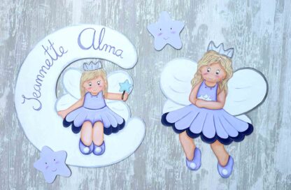 decoración infantil hadas malvas