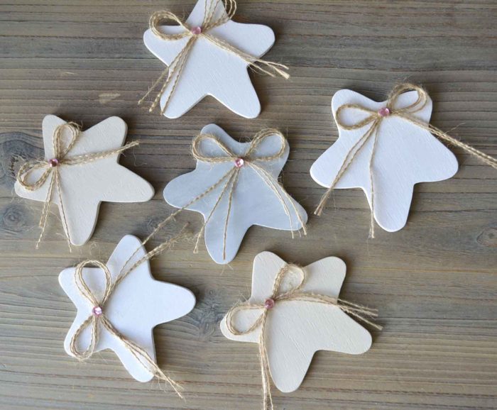 complementos siluetas estrellas con lazo